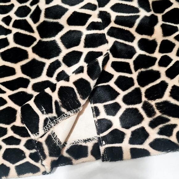 Central Falls faux fur giraffe fuzzy pencil skirt size 6 - Picture 5 of 10